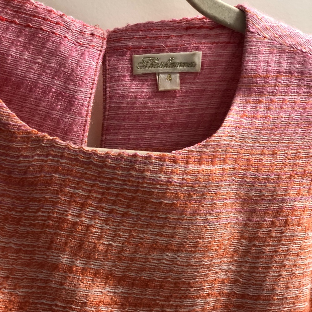Shoshanna spring tweed ish dress